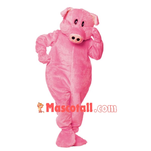 Superb Pink Pig Mascot Costume