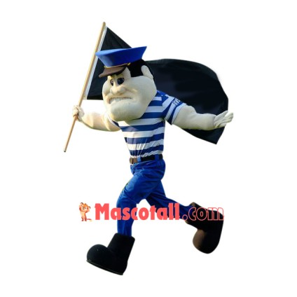 Power Navy Soldier Mascot Costume