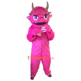 Pink Monster Mascot Costume