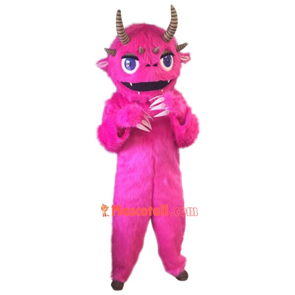 Pink Monster Mascot Costume