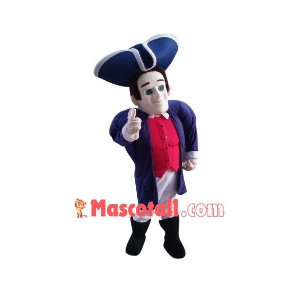 Superb Realistic Patriot Mascot Costume