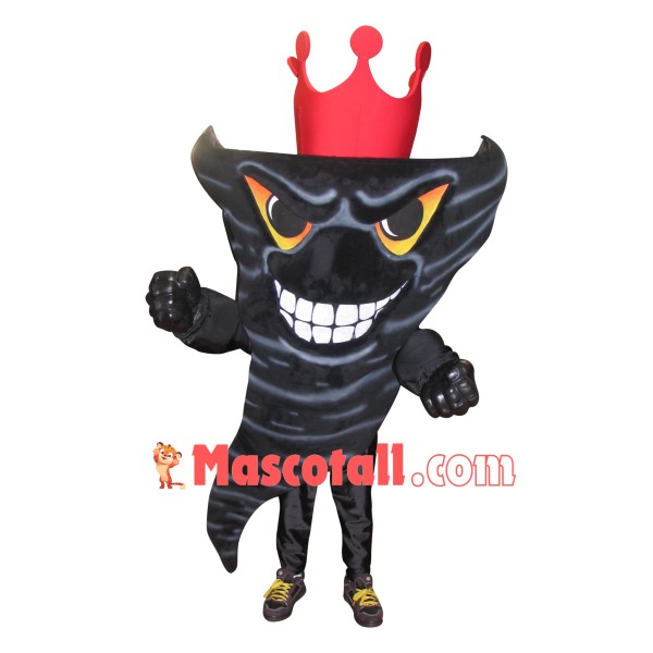Black Tornado Mascot Costume