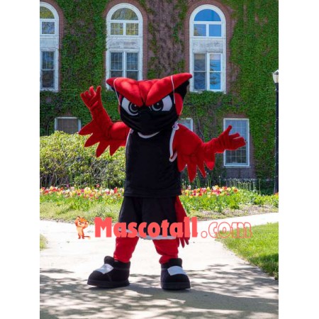 Power Fierce Red Owl Mascot Costume