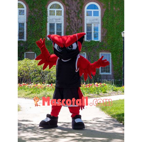 Power Fierce Red Owl Mascot Costume