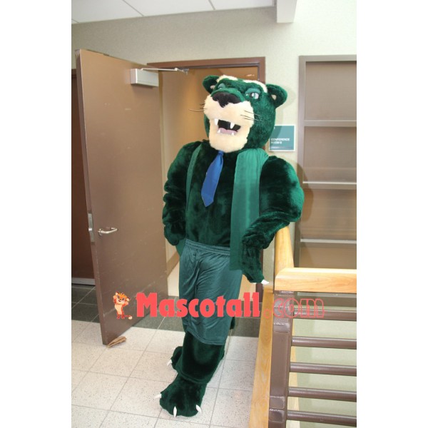 Green Panther Mascot Costume