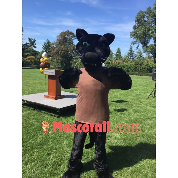 Superb Sport Black Panther Mascot Costume