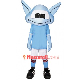 Blue Alien Mascot Costume