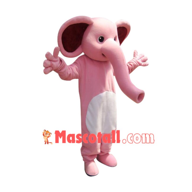 Affordable Pink Elephant Mascot Costume