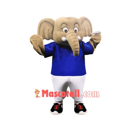 Superb Sport Elephant Mascot Costume