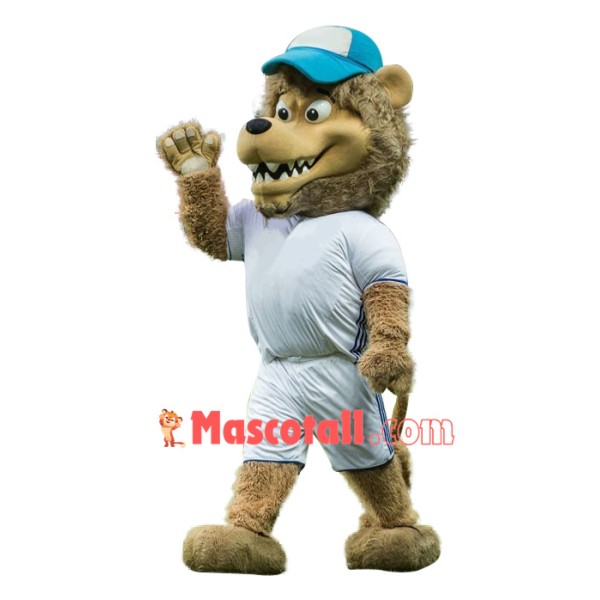 Power Sport Lion Mascot Costume