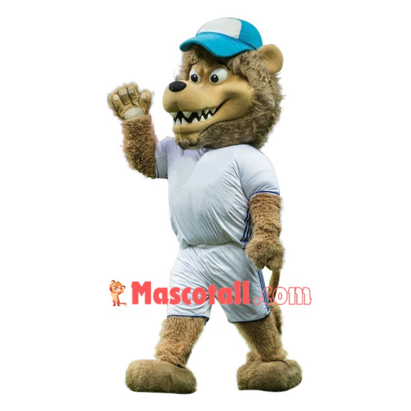 Power Sport Lion Mascot Costume