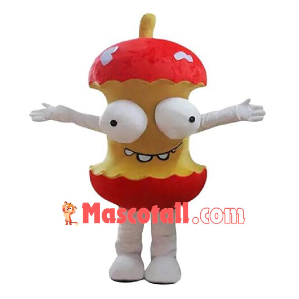 Red Apple Core Mascot Costume