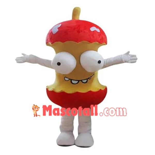 Red Apple Core Mascot Costume