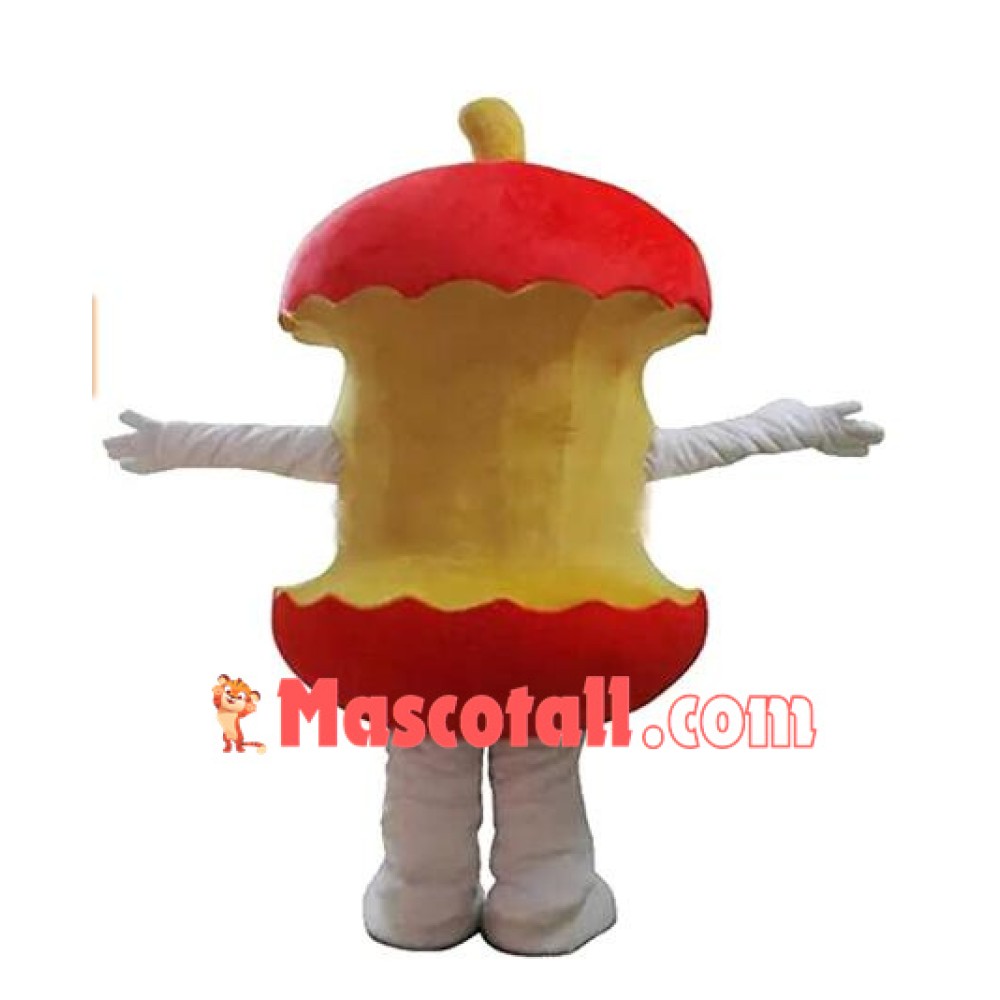 Red Apple Core Mascot Costume