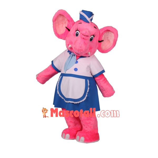 Beautiful Pink Elephant Mascot Costume