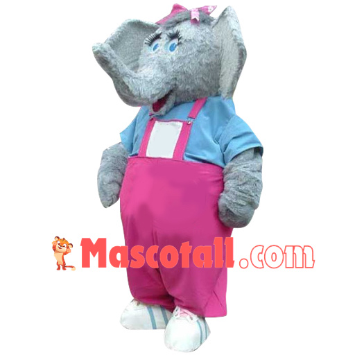 Superb Realistic Elephant Mascot Costume