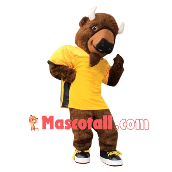 Power Sport Buffalo Mascot Costume