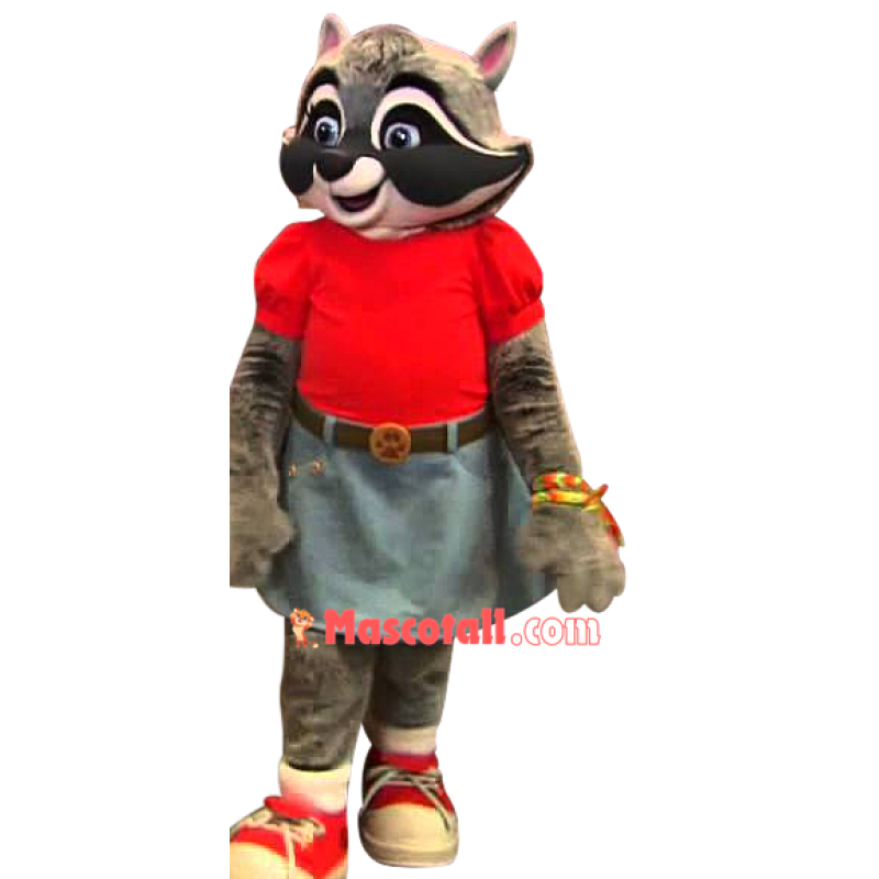 Beautiful Raccoon Mascot Costume