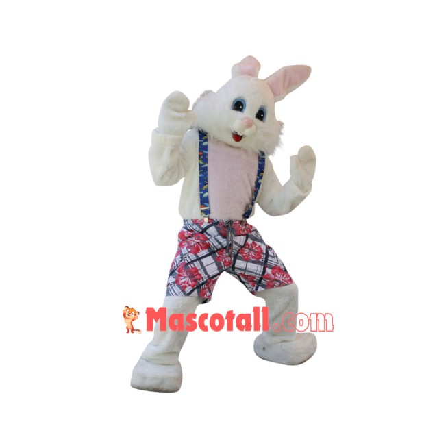 Lovely White Easter Bunny Mascot Costume