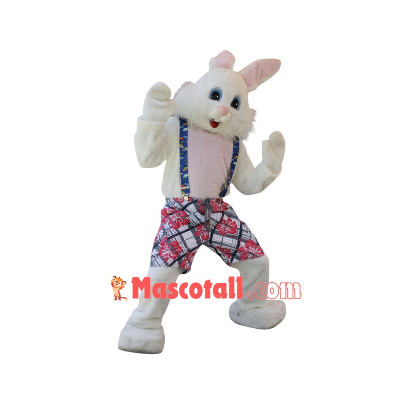 Lovely White Easter Bunny Mascot Costume
