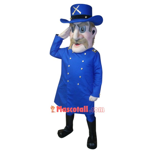 Blue Patriot Mascot Costume