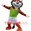 Friendly Adult Tiger Mascot Costume