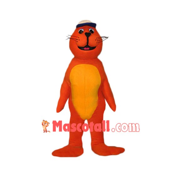 Orange Seal Mascot Costume