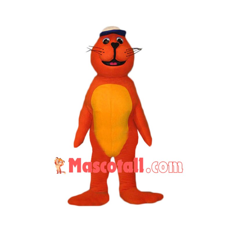 Orange Seal Mascot Costume