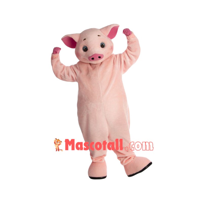 Lovely Lightweight Pink Pig Mascot Costume
