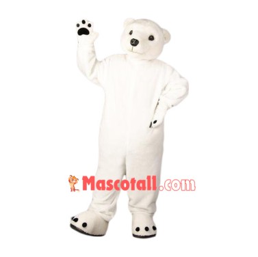 Superb Friendly Polar Bear Mascot Costume