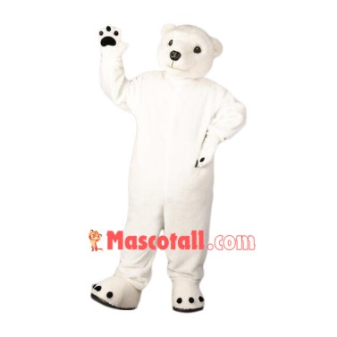 Superb Friendly Polar Bear Mascot Costume