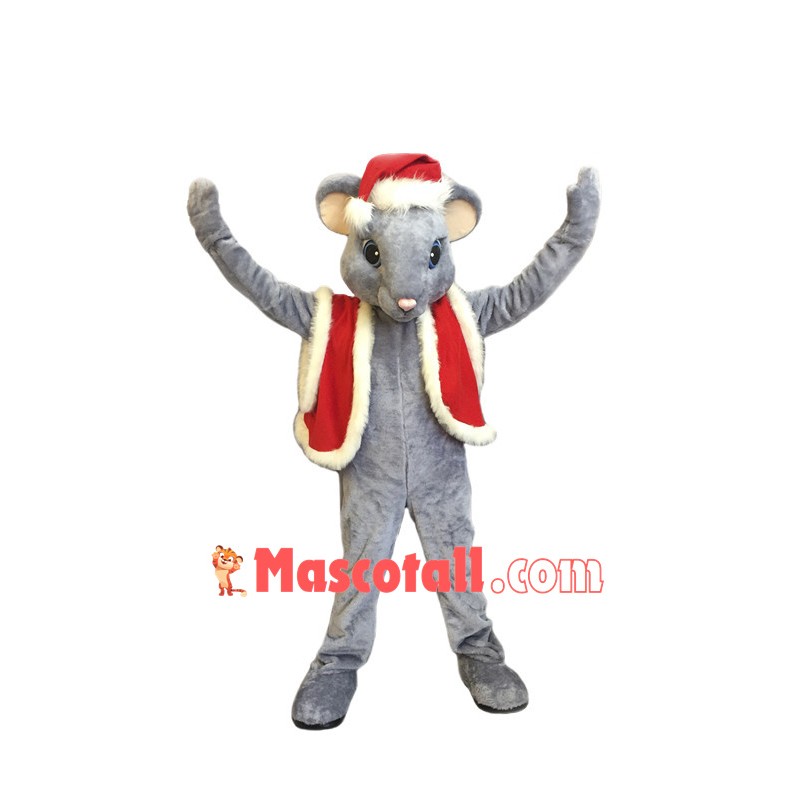 Lovely Christmas Mouse Mascot Costume