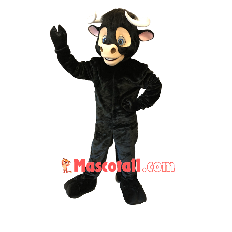 Black Bull Mascot Costume