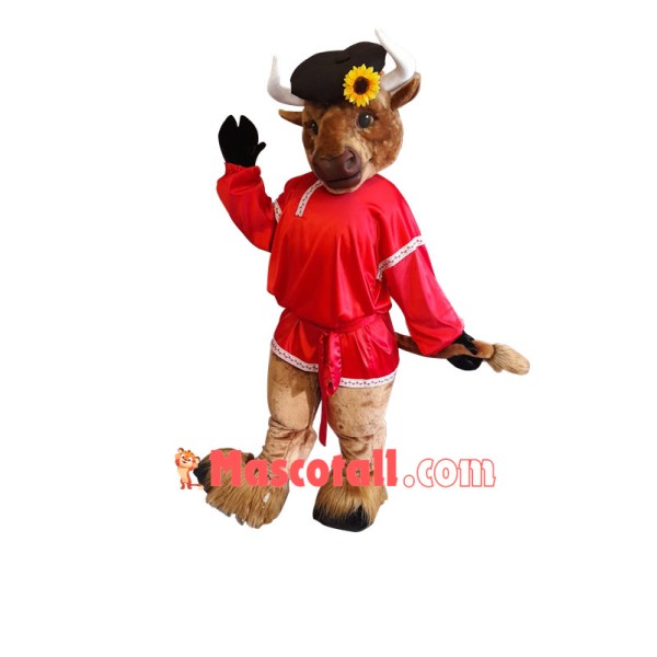 Superb Friendly Buffalo Mascot Costume