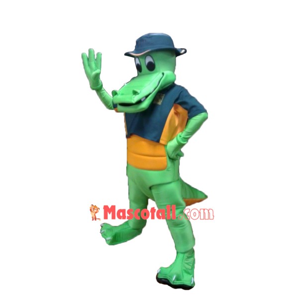 Superb Happy Crocodile Mascot Costume