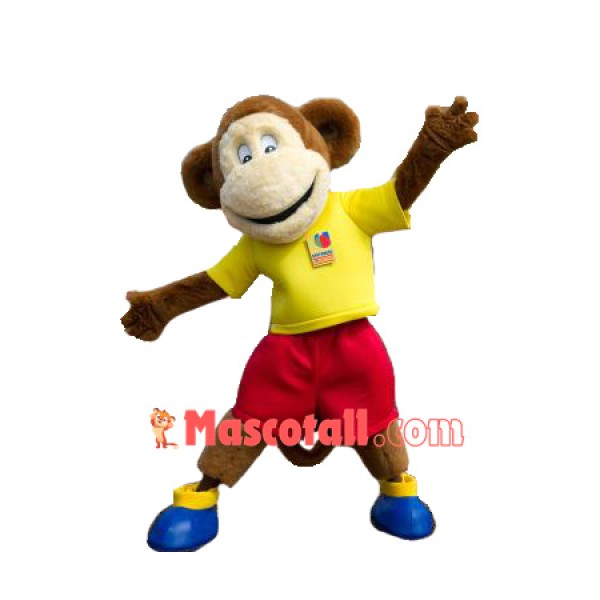 Superb Happy Monkey Mascot Costume