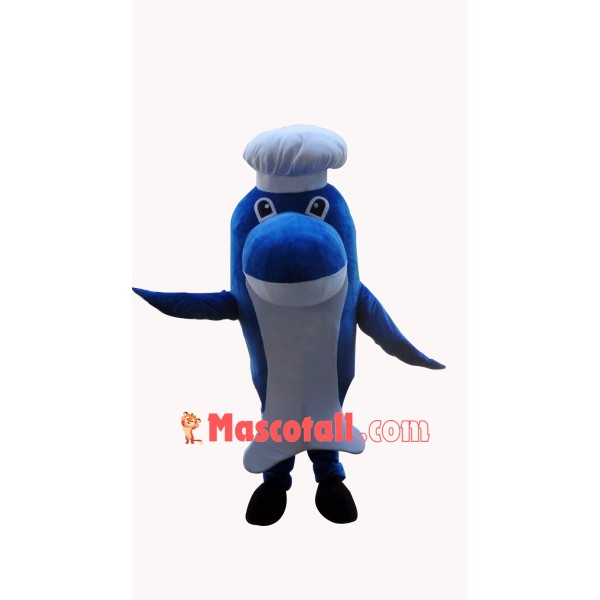 Affordable Chef Dolphin Mascot Costume