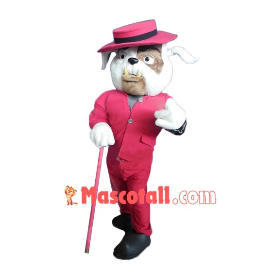 Gentleman's Bulldog Mascot Costume