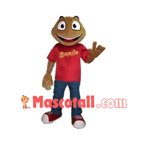 Superb College Frog Mascot Costume
