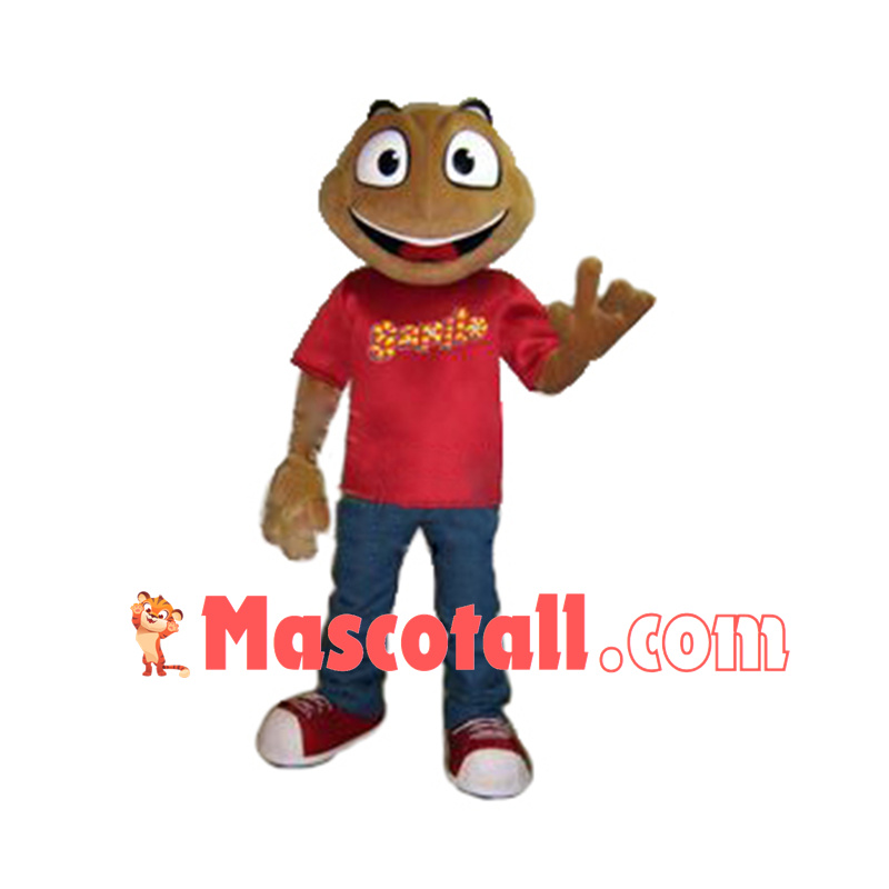 Superb College Frog Mascot Costume