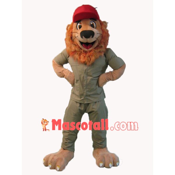 Superb Friendly Lion Mascot Costume