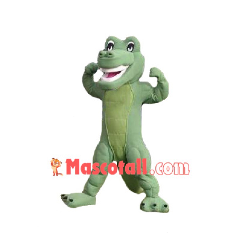 Power Friendly Crocodile Mascot Costume