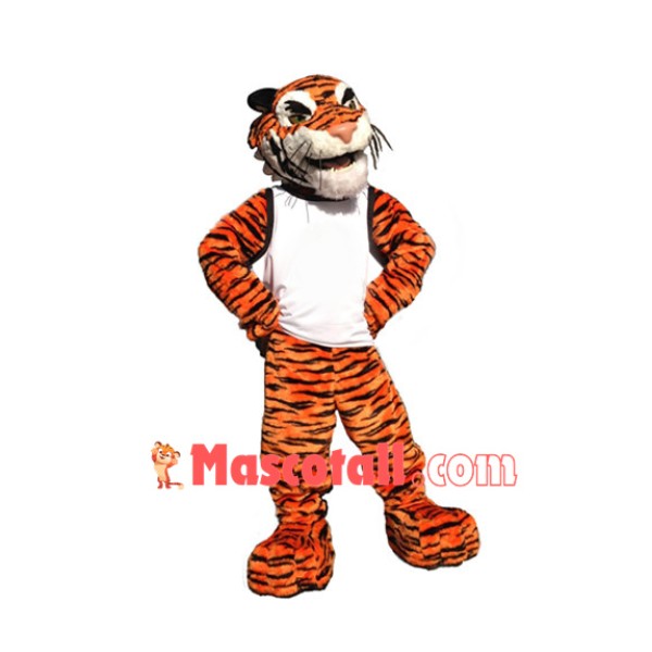 Superb Friendly Lightweight Tiger Mascot Costume