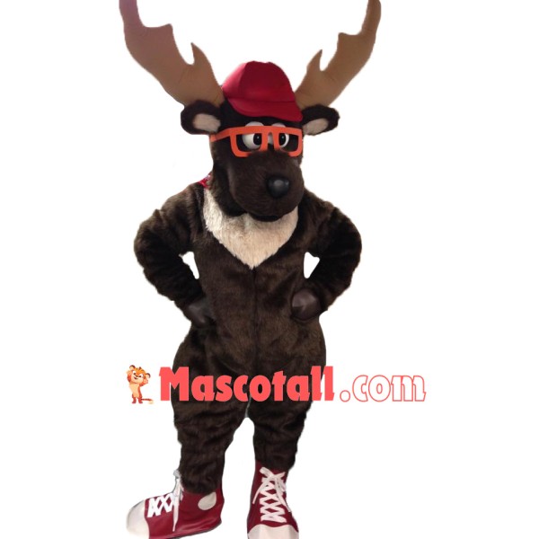 Superb Moose Mascot Costume