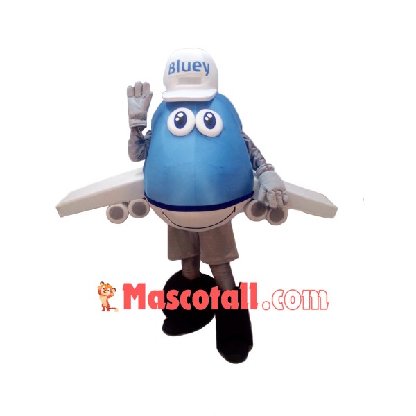 Superb Airplane Mascot Costume