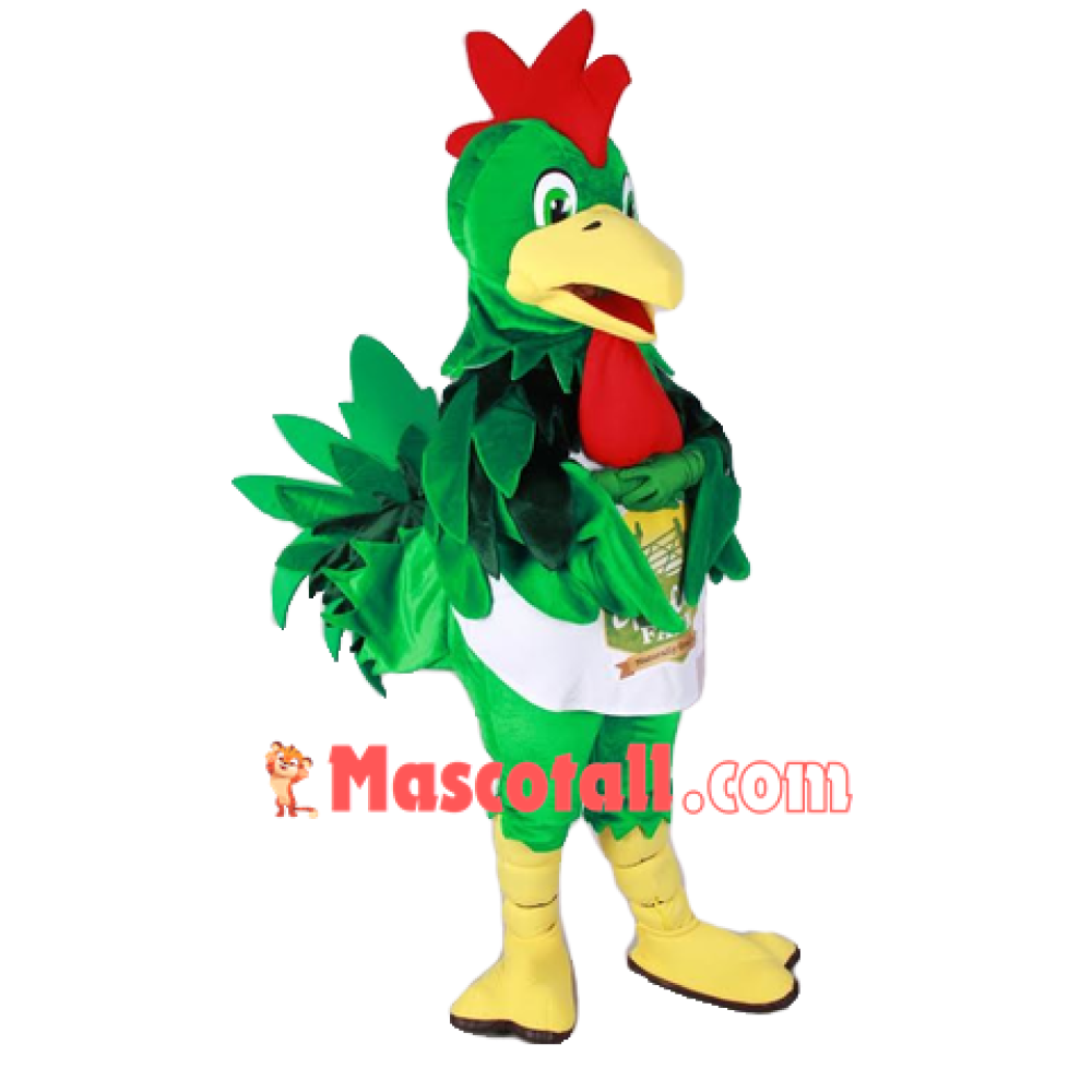 Green Chicken Mascot Costume