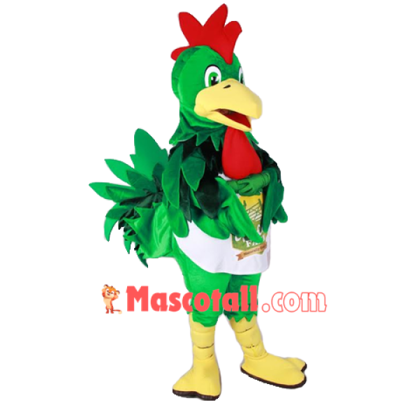 Green Chicken Mascot Costume