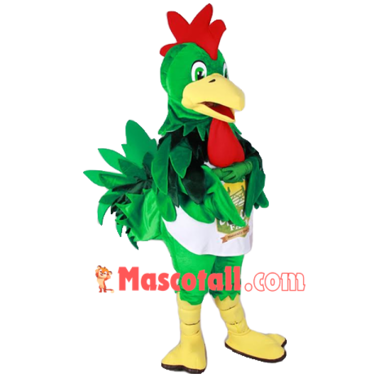Green Chicken Mascot Costume