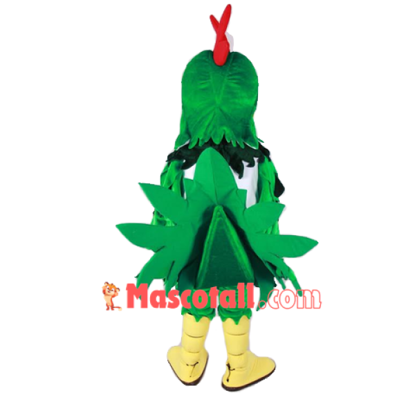 Green Chicken Mascot Costume