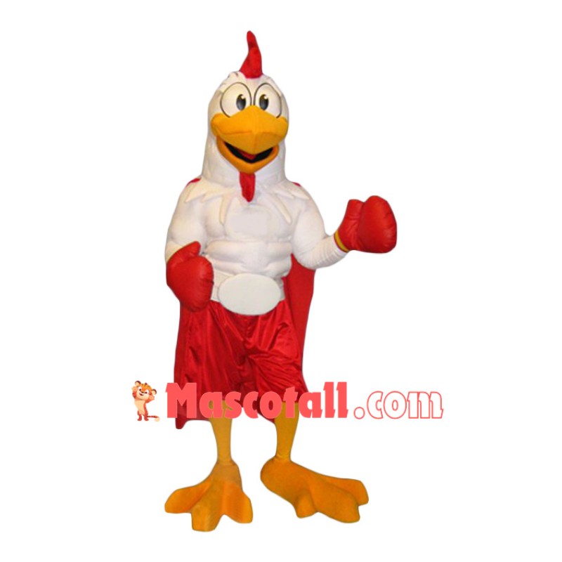 Boxer Chicken Mascot Costume